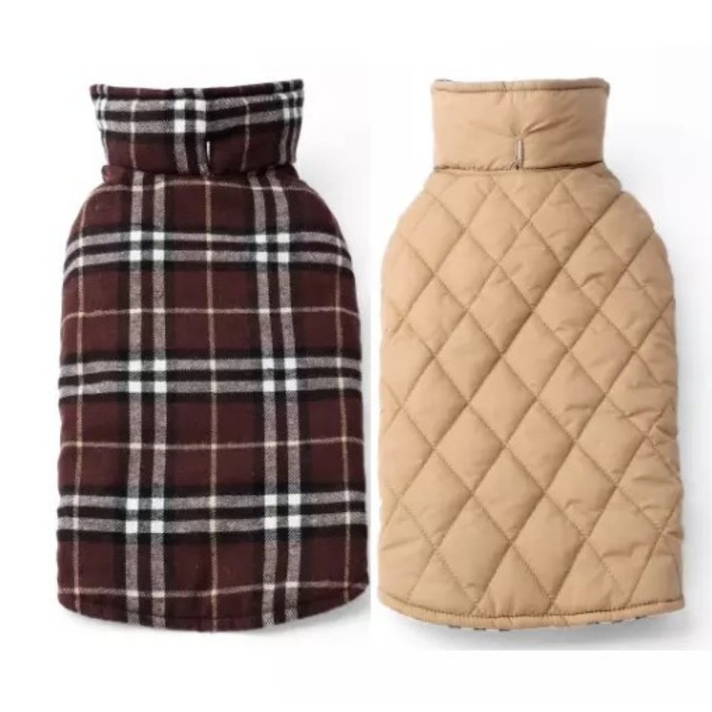 LARGE- Dog Waterproof/ Windproof Reversible Jacket